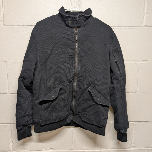 Volcom Women's Black Sherpa Lined Bomber Jacket Size Medium or 6 - Picture 1 of 11